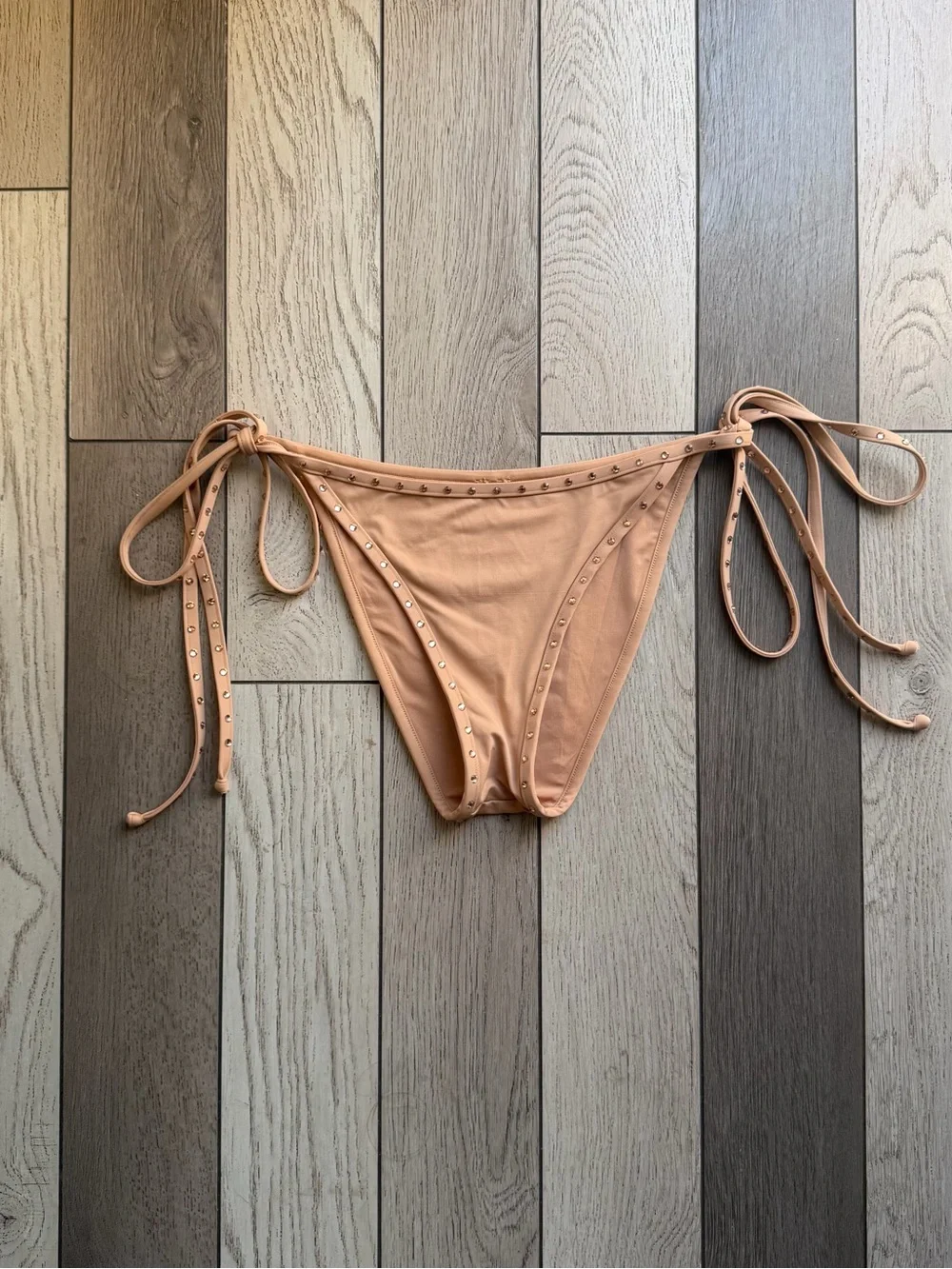 SKIMS Almond Rhinestones Bikini Bottom M